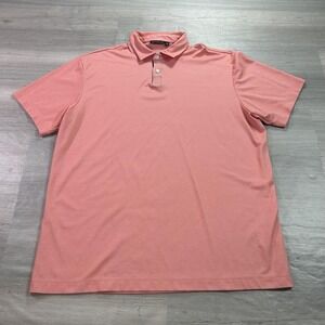 Devereux Polo Shirt Mens XL Pink Solid Pima Cotton Golf Proper Threads Top